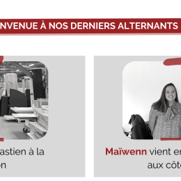 bienvenue à nos derniers alternants